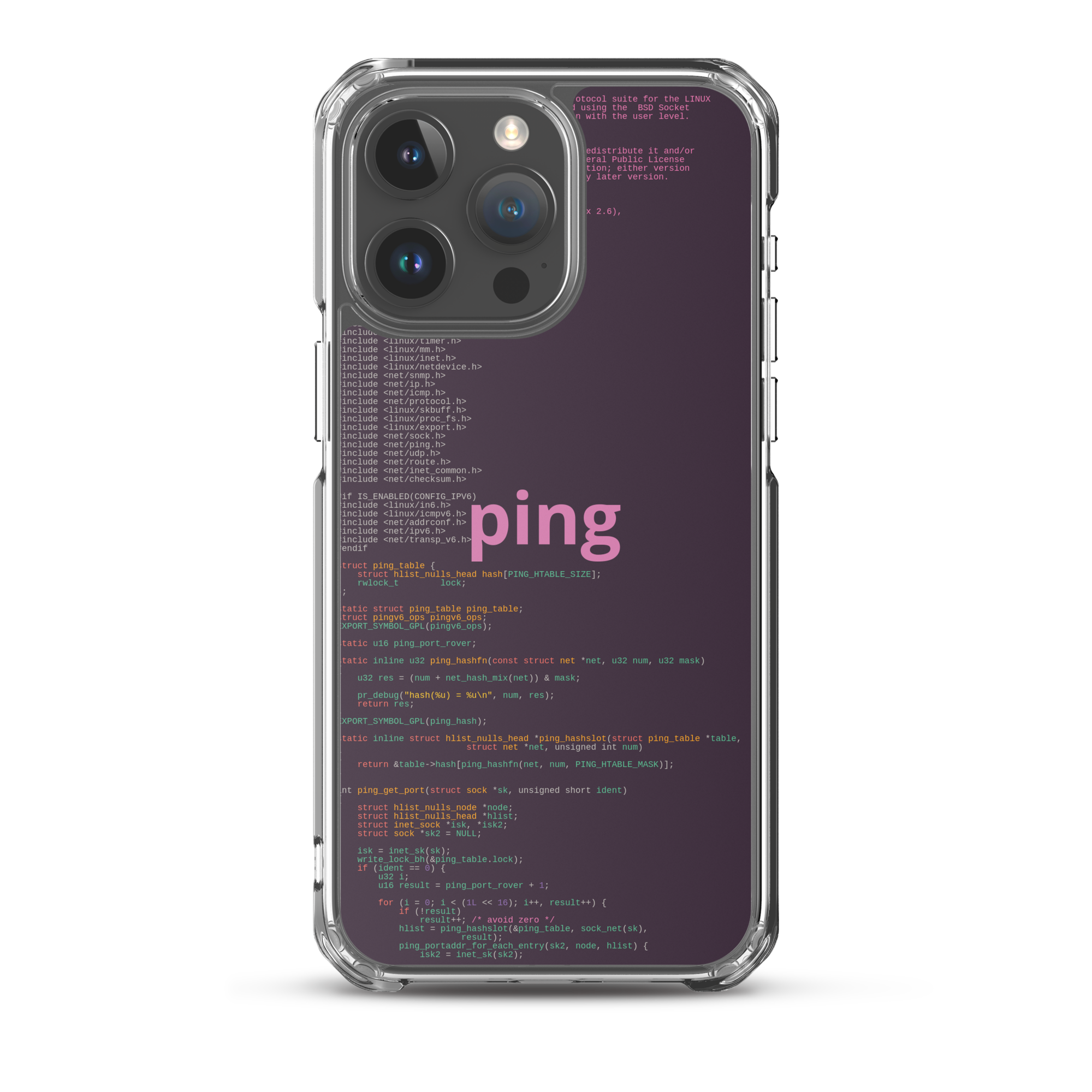 Ping iPhone Case
