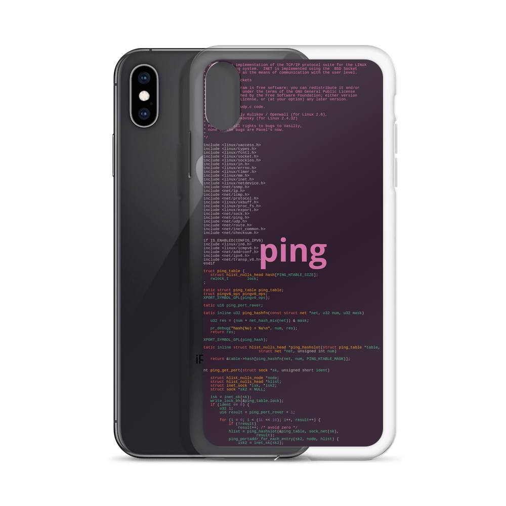 Ping iPhone Case