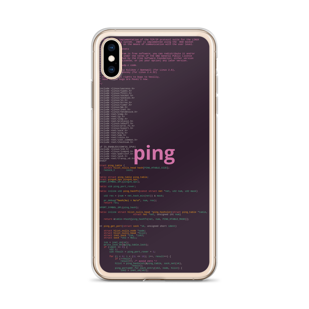 Ping iPhone Case