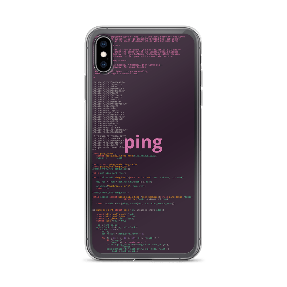 Ping iPhone Case