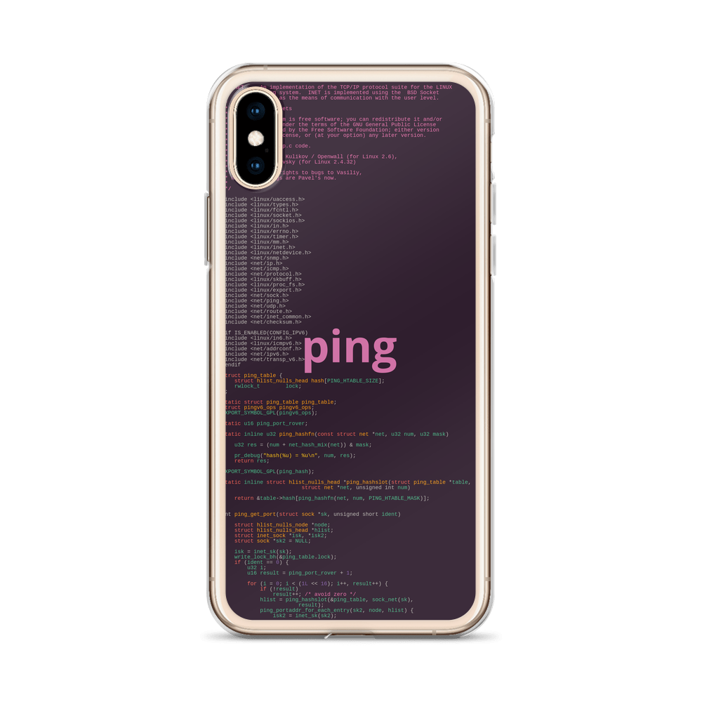 Ping iPhone Case