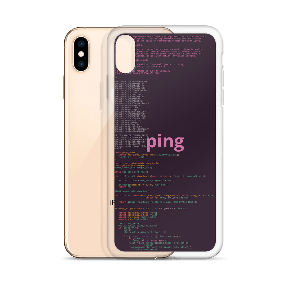 Ping iPhone Case